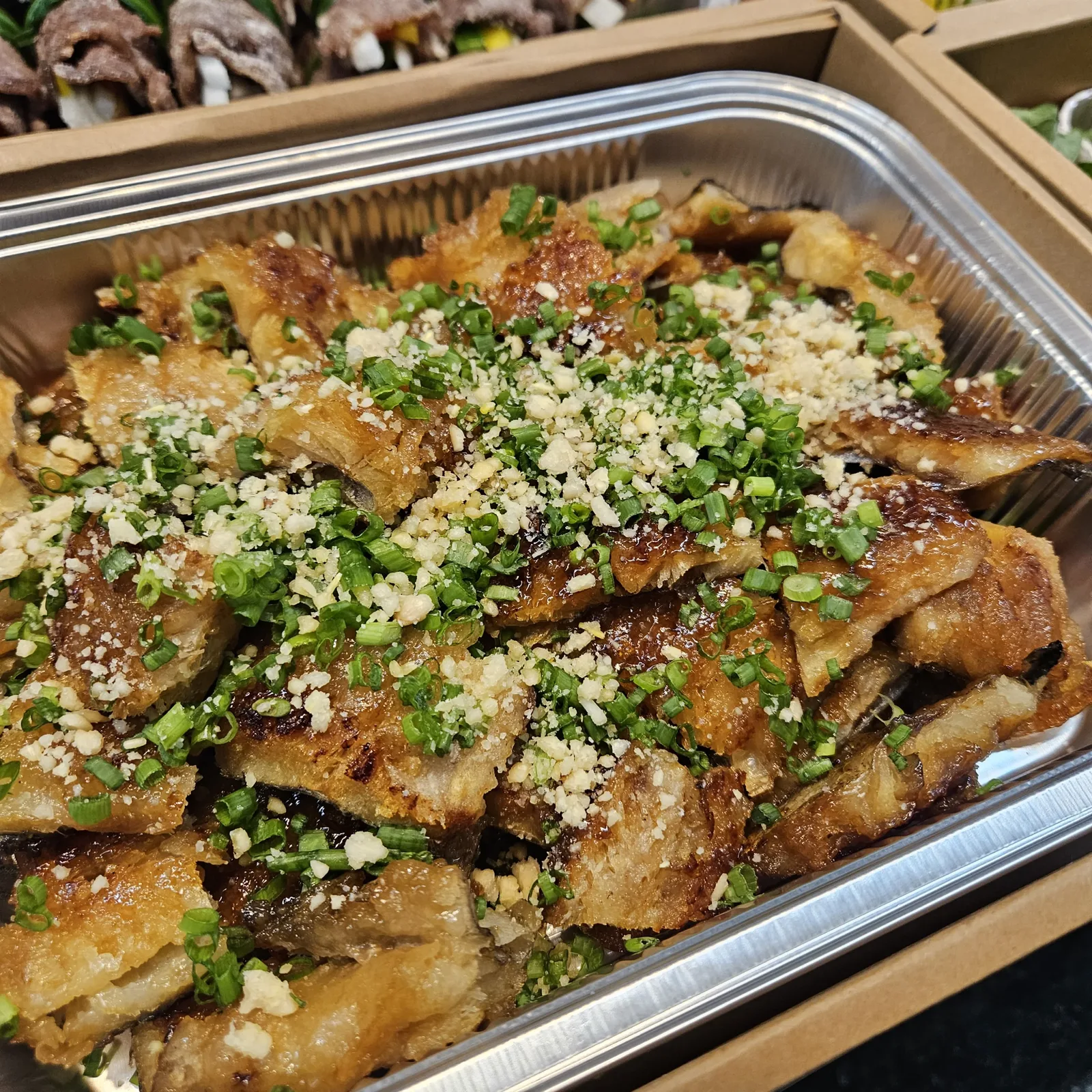 칠순잔치 케이터링 고급 도시락 구성 모습