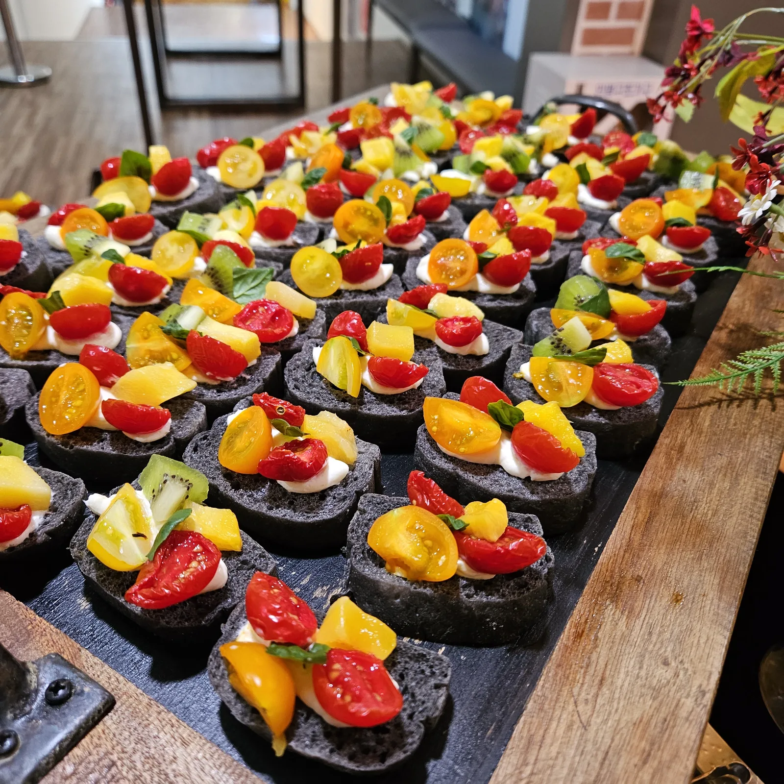 체육대회 케이터링 단체 도시락 배분 모습
